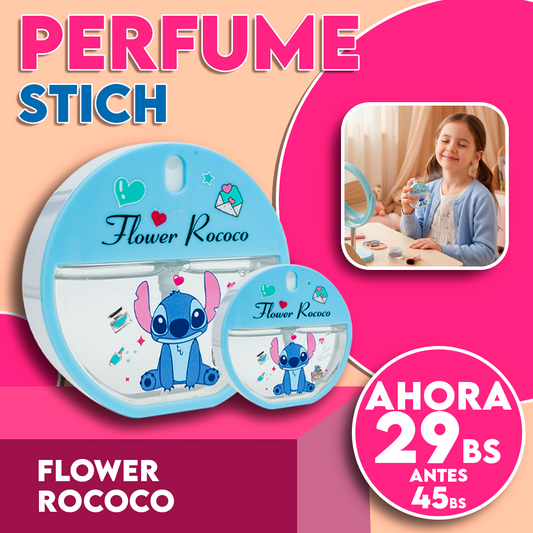 Perfume Infantil Stich + Hellow Kitty Flower Rococo