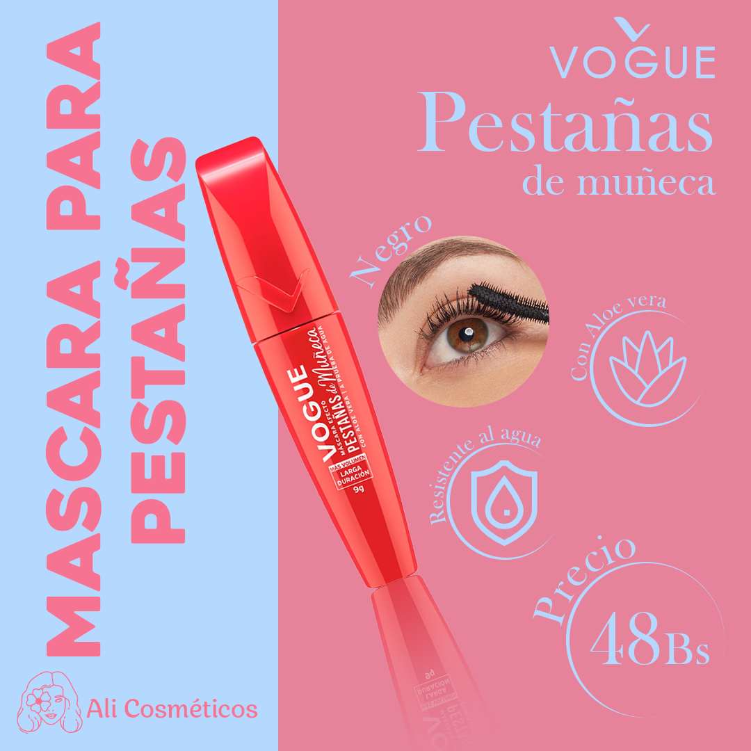 Mascara para Pestañas "Pestañas de Muñeca" Vogue