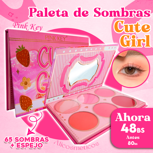 Paleta de Sombras para Ojos Cute Girl Pink key