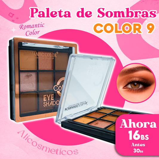 Paleta de Sombras para Ojos Color 9 Romantic Color