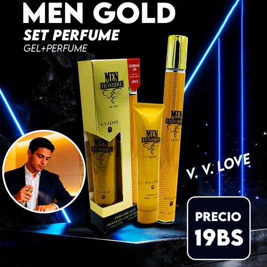 Set de Perfume Masculino Men Gold V.V. Love