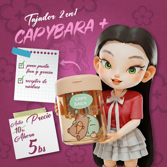 Tajador Capibara 2 en 1 Plus