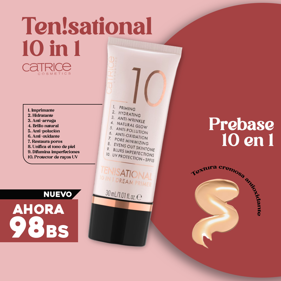 Pre Base de Maquillaje Ten!sational 10 en 1 Catrice