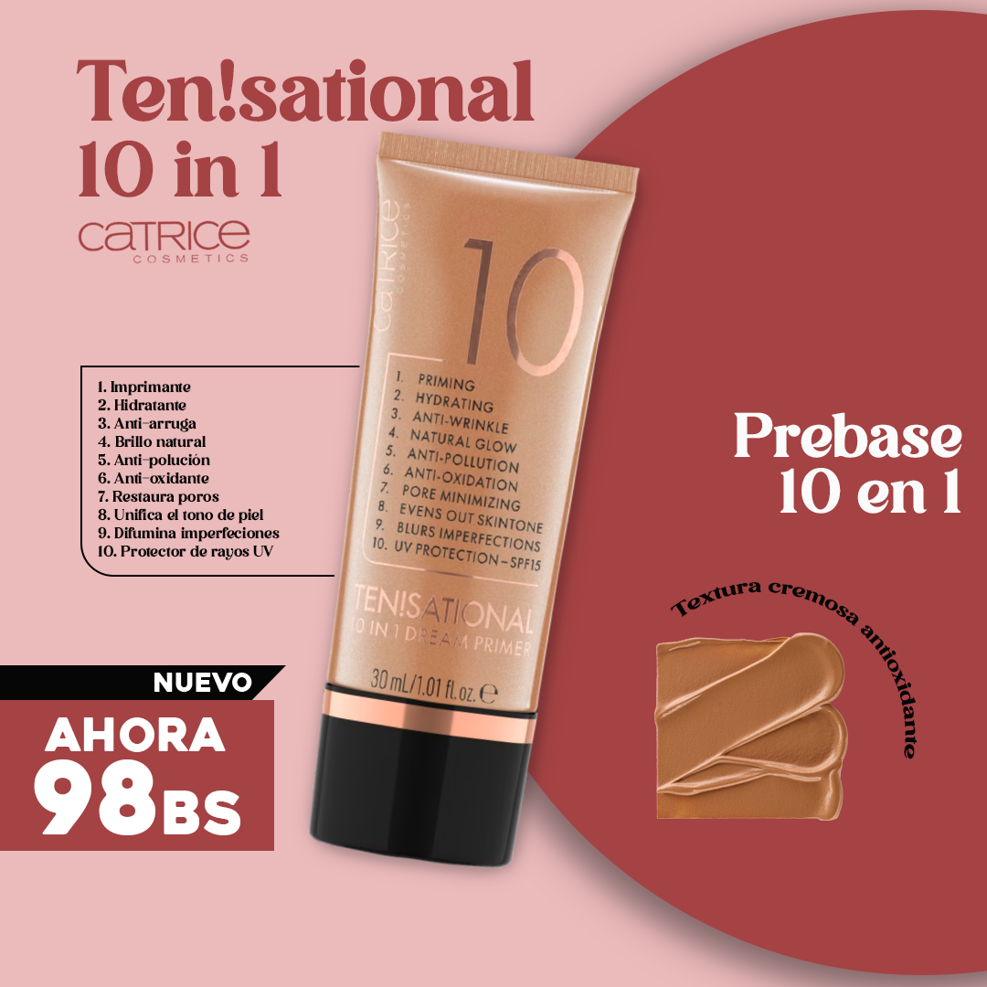 Pre Base de Maquillaje Ten!sational 10 en 1 Catrice