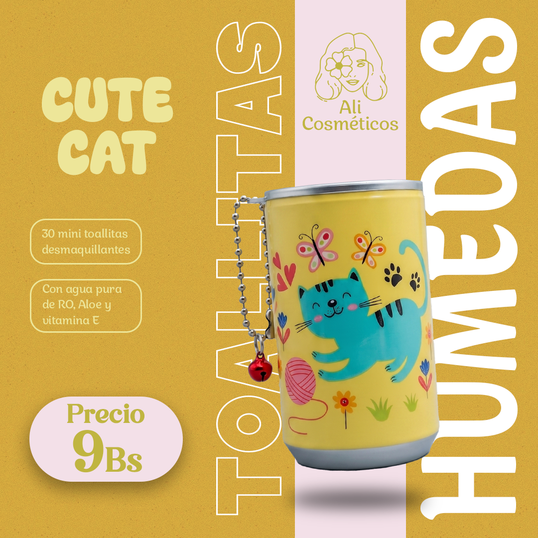 Toallitas Húmedas Mini Lata Cute