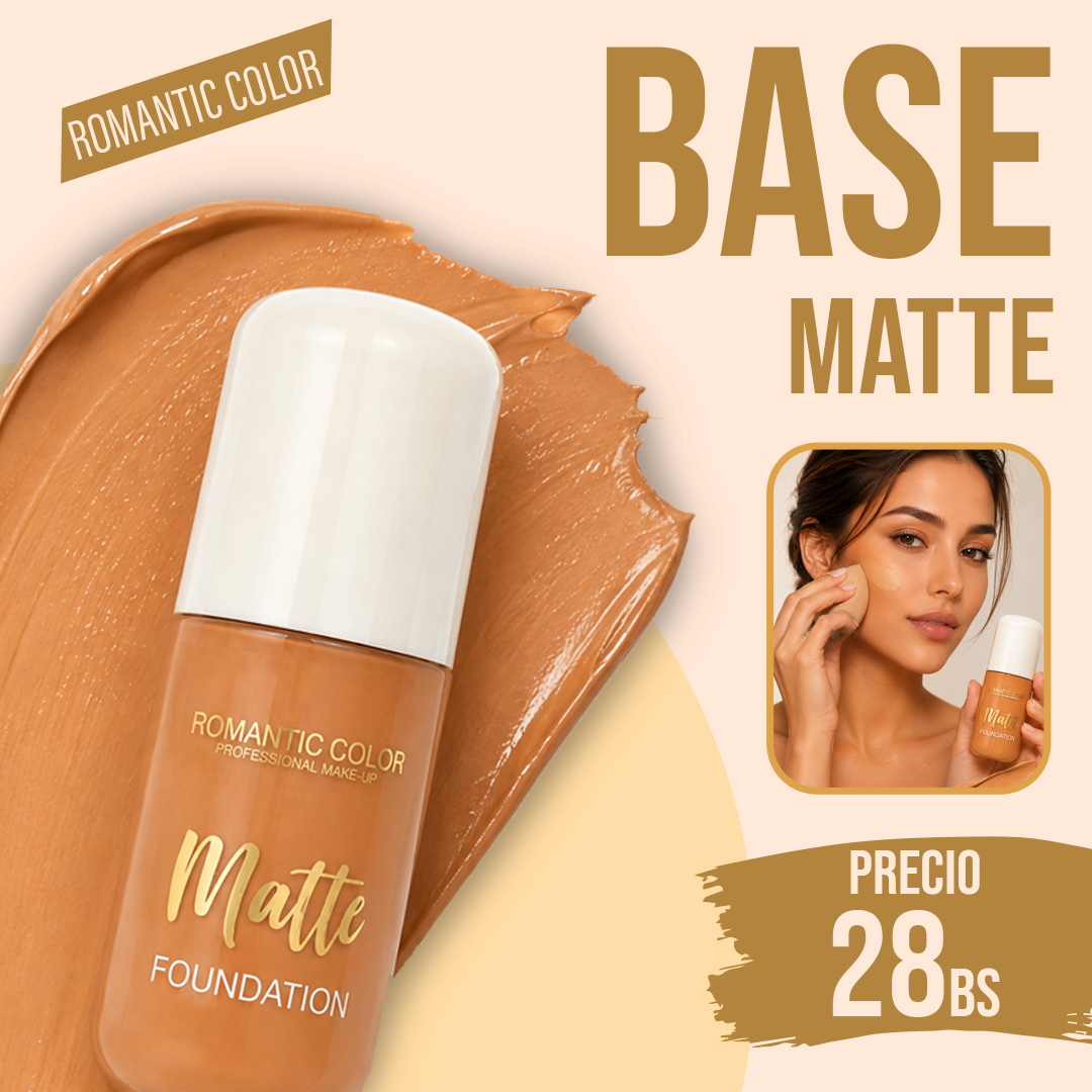 Base de Maquillaje Matte Romantic Color