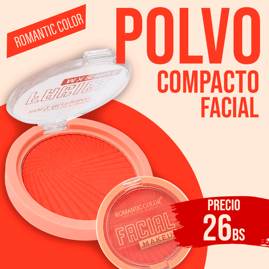 Polvo Compacto Facial Makeup Romantic Color