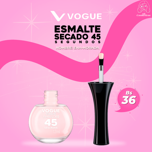 Esmalte para Uñas Secado Rapido 45 Segundos Ena-Morada Vogue
