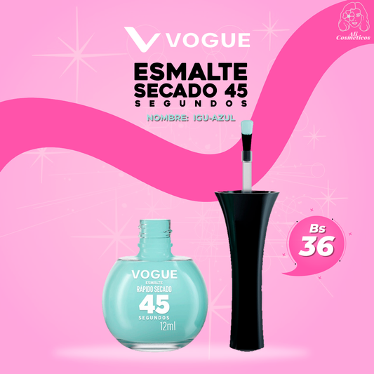 Esmalte para Uñas Secado Rapido 45 Segundos Igu-Azul Vogue