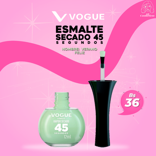 Esmalte para Uñas Secado Rapido 45 Segundos Verano Feliz Vogue