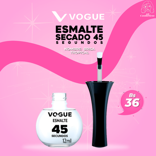 Esmalte para Uñas Secado Rapido 45 Segundos Brisa Tropical Vogue