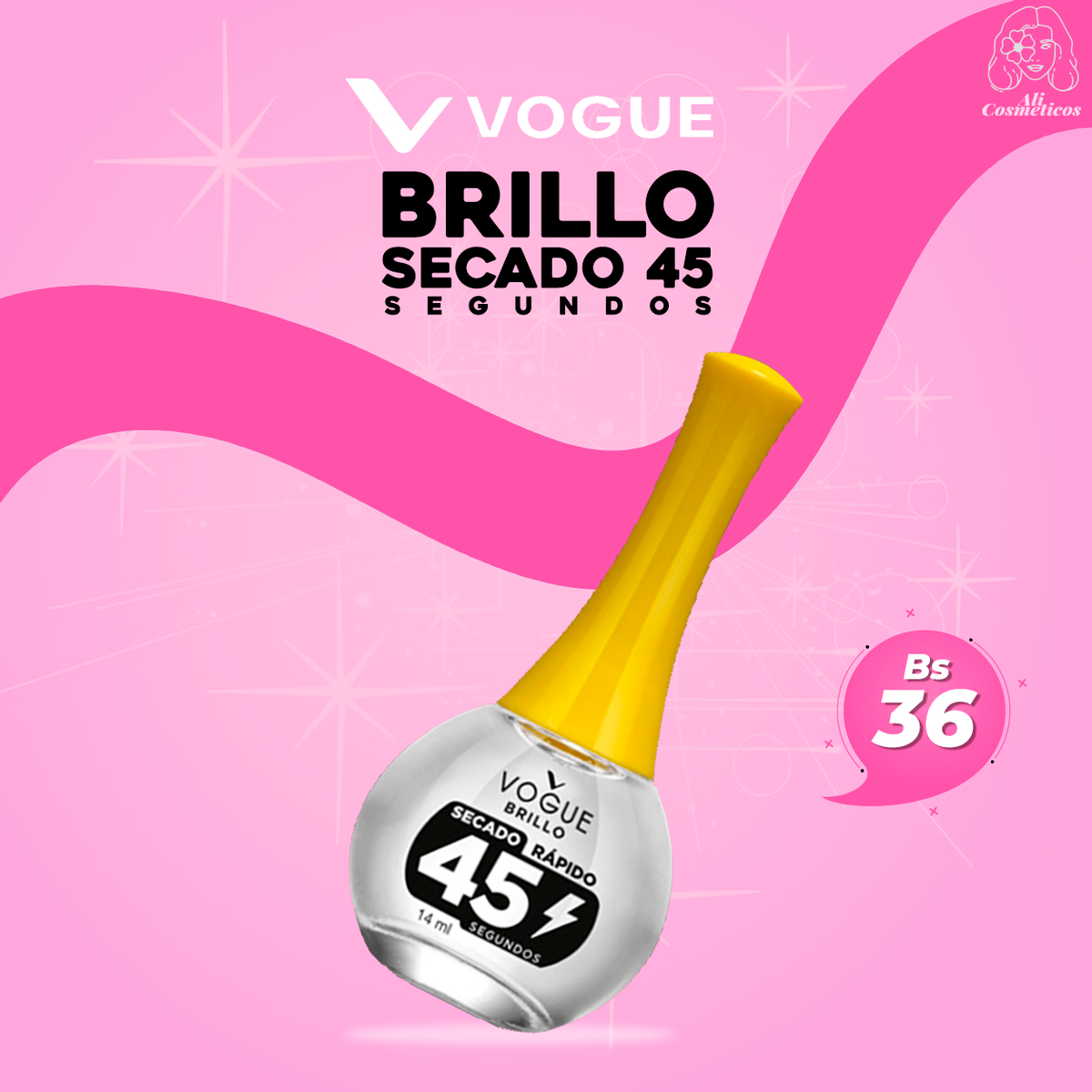Esmalte para Uñas Brillo Secado Rapido 45 Segundos Vogue