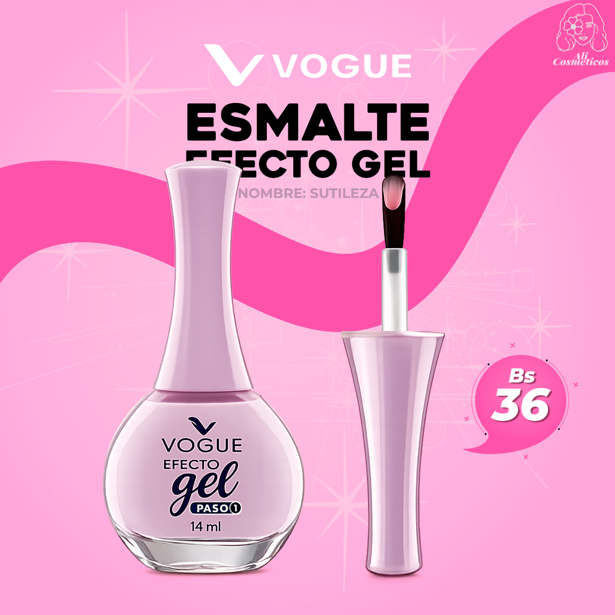 Esmalte para Uñas Efecto Gel Sutileza Vogue